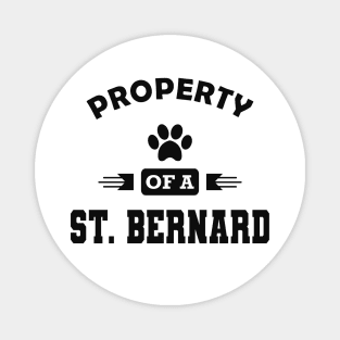 St. Bernard Dog - Property of a St. Bernard Magnet